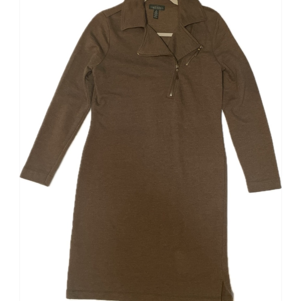 Ralph Lauren Tan Long Sleeve Dress